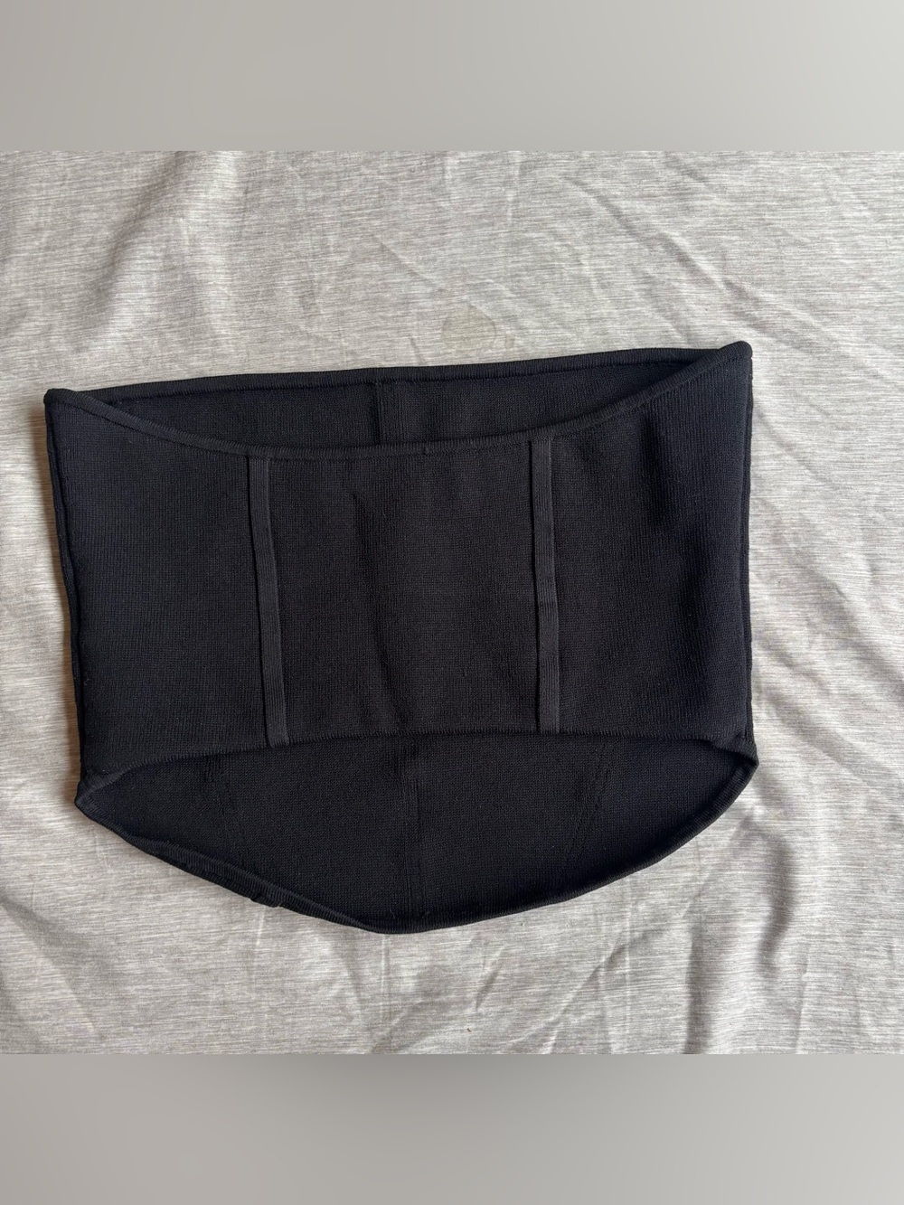 Babaton Sculpt Knit Black Mini Tube Top Medium - Picture 3 of 6
